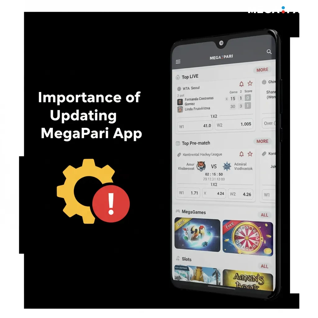 Update MegaPari app: faster, stable, secure; better live odds, streaming, markets, payments, quicker in-play bets.
