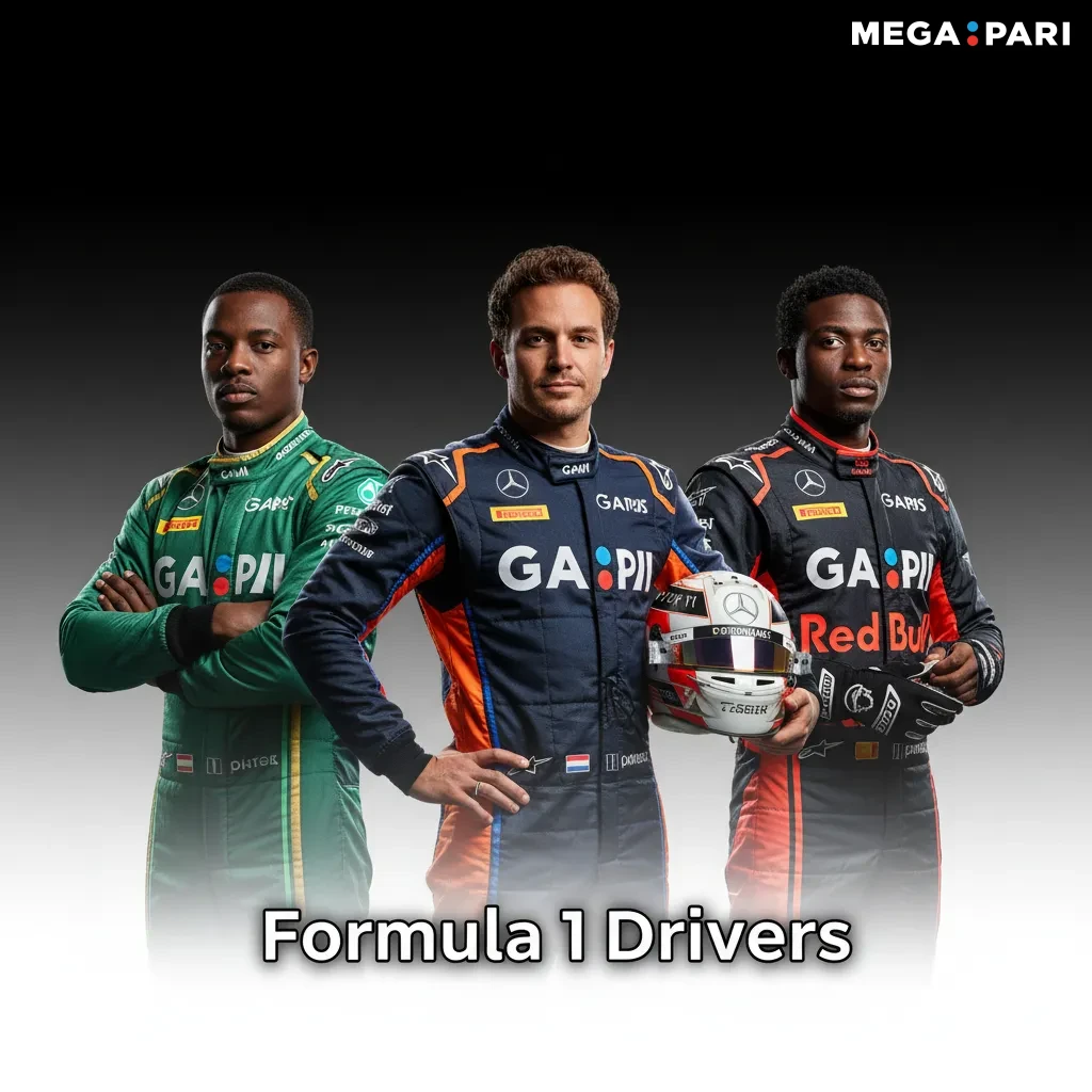 2025 F1 teams and drivers table with live champion odds; includes Verstappen, Leclerc, Hamilton; some seats TBC.