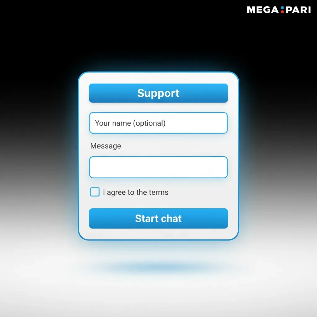 24/7 desktop support in Kenya: live chat, support@megapari.com, and Help Centre.